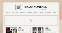 Desktop Screenshot of cannonballhouse.org