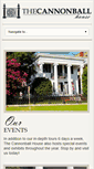 Mobile Screenshot of cannonballhouse.org